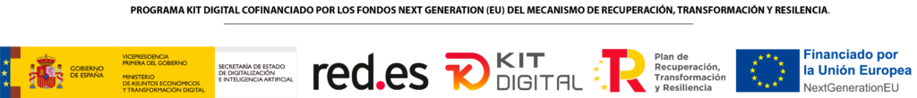 Logotipo del programa Kit Digital cofinanciado por los fondos europeos Next Generation.