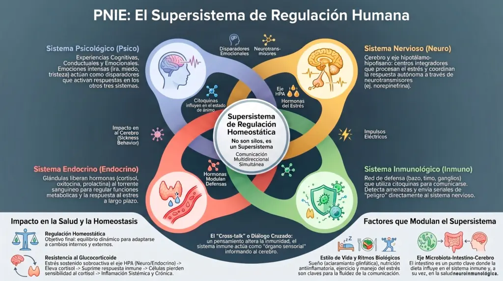 Infografía sobre la PNIE: el supersistema de Regulación humana.
