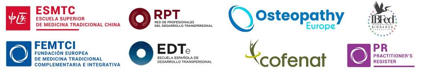 Logotipos de escuelas y fundaciones de las que Luis Alberto Díaz ha formado parte.
